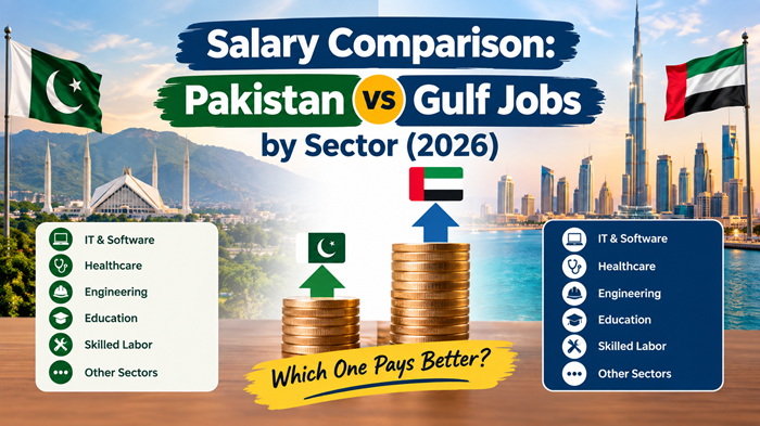 Salary Expectations: Pakistan vs Gulf Jobs by Sector (2026)